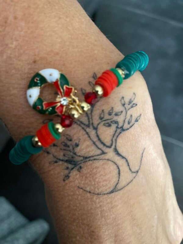 Bracelet couronne de Noël