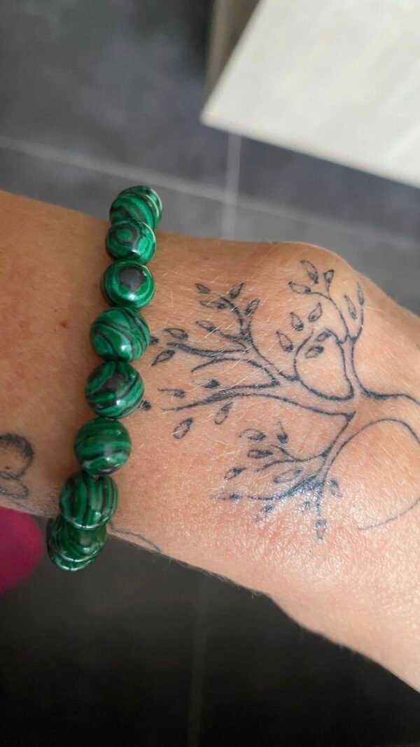 Bracelet perles vertes