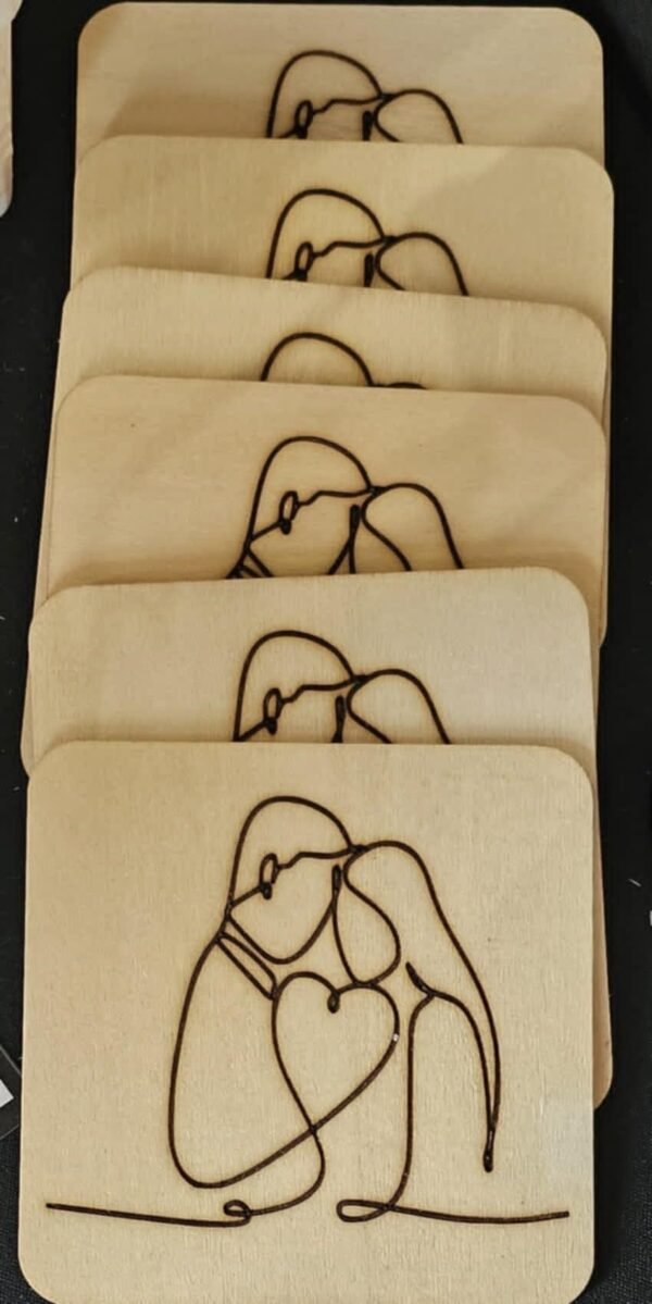 6 sous-verres (personnalisables)