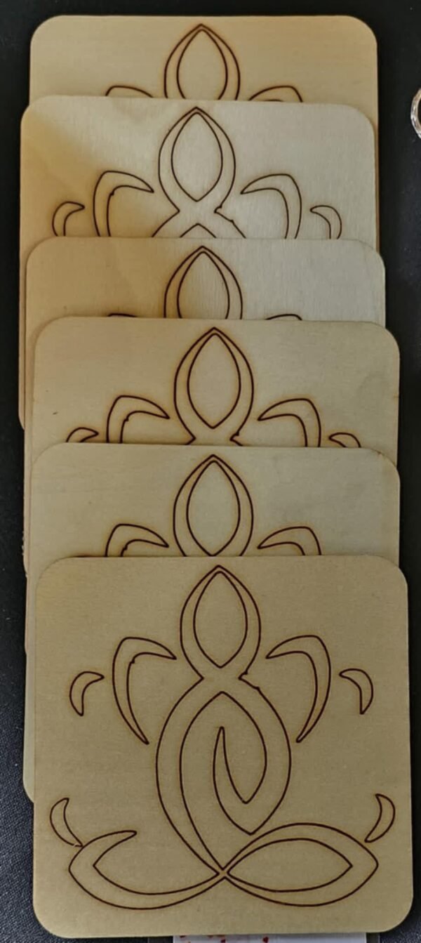 6 sous-verres (personnalisables) – Image 2
