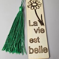 Marque-page personnalisable en bois