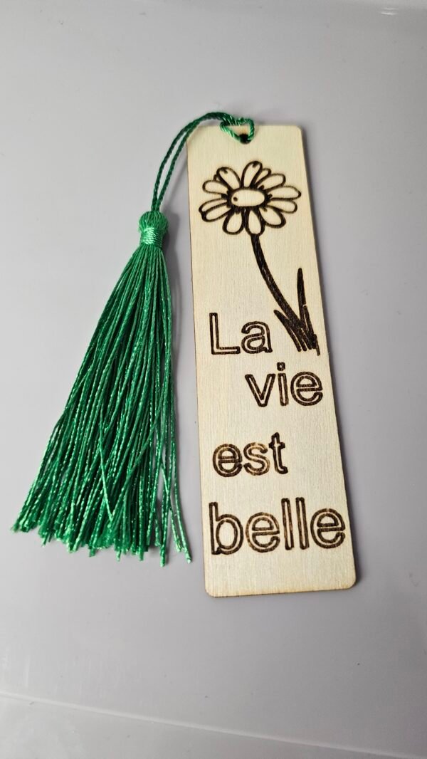 Marque-page personnalisable en bois