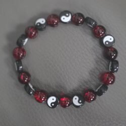 Bracelet aux perles ying yang